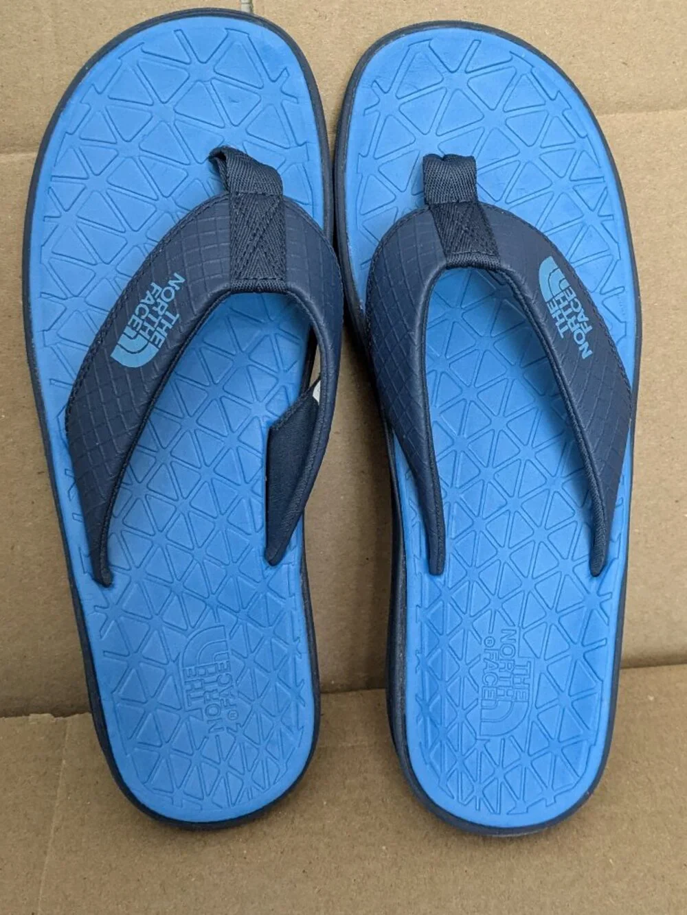 The North Face Base Camp Lite Flip-Flops Men's Size 10 Blue .